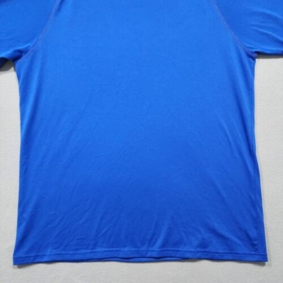 Under Armour Shirt Mens 2XL Blue TShirt Solid Regular CoupeHeatGear Shor… - Picture 15 of 16